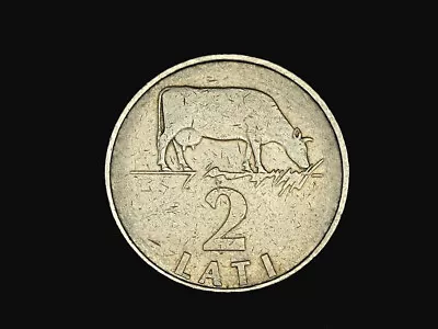 Latvia 2 Lati Coin 1992 Cu-Ni From Circulation. • $33.62