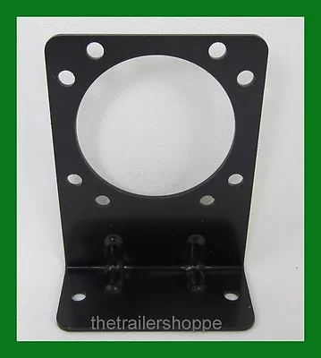 Easy-Mount Electrical Steel Bracket For 7-way RV Blade Socket Round Connector • $5.50