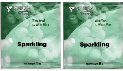 2x 5g Sparkling Wine Yeast - Known As Champagne Yeast - Home Brew Wine Making • £4.99
