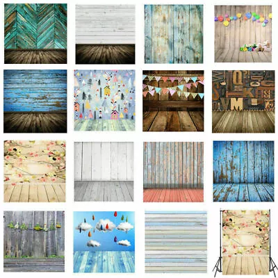 Retro Wood Wall Floor Studio Props Photography Backdrops Vinyl Background Photo • $11.63