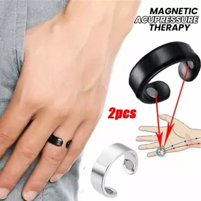 2pcs Relief Pain Weight Loss Magnetic Open Ring Relief Men Women Jewelry Gift • $3.67