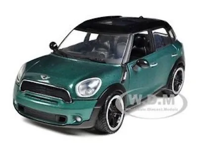 Mini Cooper S Countryman Oxford Green 1/24 Diecast Model Car By Motormax 73353 • $20.99