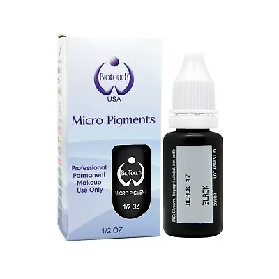 $27.50 • Buy MICROBLADING BioTouch BLACK Pigment Permanent Makeup Cosmetic Tattoo Ink 15ml