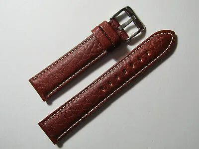 18mm Hadley-Roma MS906 Mens Tan Leather Watch Band Strap  • $19.95