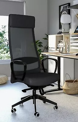 IKEA MARKUS Office Gaming Chair - Brand New Sealed In Box - Black Fabric - BNIB • £95