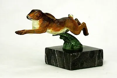 Antique Austrian Vienna Cold Painted Bronze Rabbit • $550