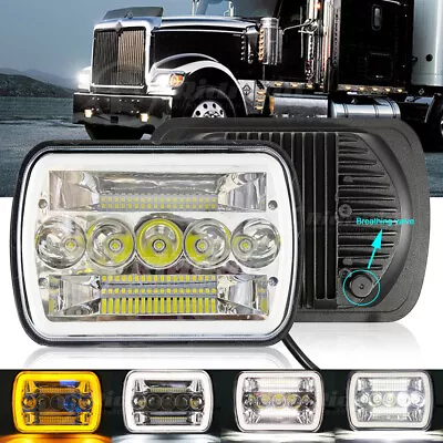 For International Harvester 9900 9200 9400i 5x7  7X6  LED Headlight Hi/Lo Beam • $32.99