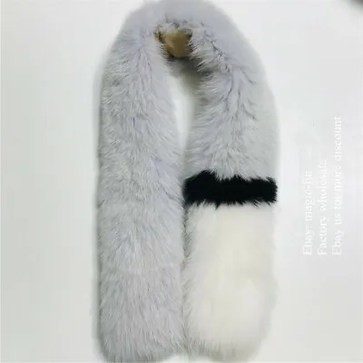 Genuine Real Fox Fur Scarf Collar Scarves Jacket Parka Cap Hat Hook • $45