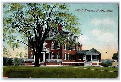 1910 Milford Hospital Building Milford Massachusetts MA Posted Antique Postcard • $9.98