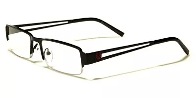 Mens Rectangular Reading Glasses Sophisticated Slim Frame Classic +123 Khan • $11.98