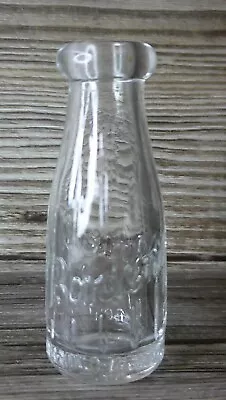 Miniature Borden's Embossed Glass Milk Bottle 1 Oz. Size 2 1/4  High         Z93 • $32.50