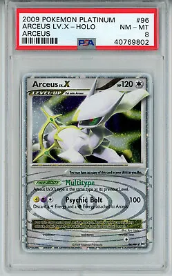 2009 Pokemon Platinum Arceus Lv X #96 Ultra Rare Holo Psa 8 Nm-mt #40769802 • $49.90
