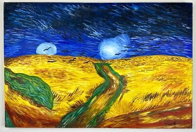 Vincent Van Gogh (Handmade) Oil On Canvas Signed & Stamped Painting • $550