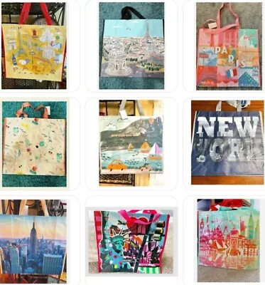 Variety Of Travel Design Totes Home Goods TJ Maxx Marshalls Reusable Bags • $2.99