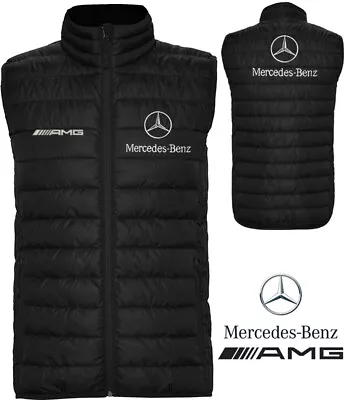 Mercedes-Benz AMG Embroidered Logo On Sleeveless Jacket Gilet Vest Veste • $46.98