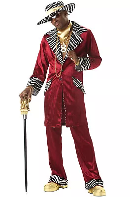 Adult Men Sweet Daddy Pimp Gangster Supa Mac Costume • $38.01