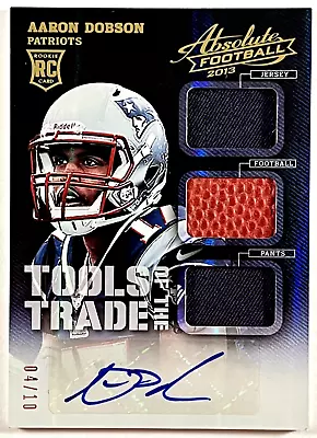 2013 Absolute Tools Of The Trade /10 Aaron Dobson Rc Auto Jersey/ball/pants • $19.99