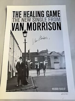 1997 Promo Poster The Healing Game Van Morrison Limited Edition 17  X 12  • $19.99