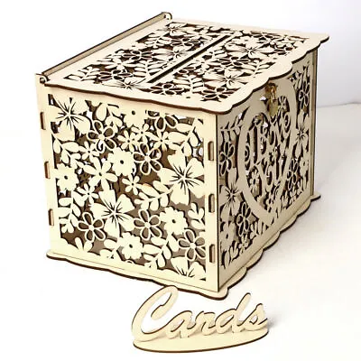 Wedding Card Post Box Receiving Box Wishing Well For Card Great & Party Blessing • $18.59
