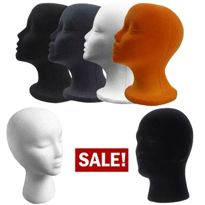 $4.93 • Buy Unisex Foam Mannequin Head Model Hat Glasses Wig Manikin Cap Display Stand Q O