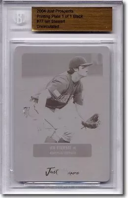 2004 Ian Stewart Rookie Printing Press Plate RC BGS 1/1 • $19.99