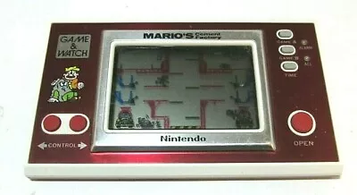 1983 Nintendo Game & Watch Mario's Cement Factory Authentic Handheld ML-102  • $166.46