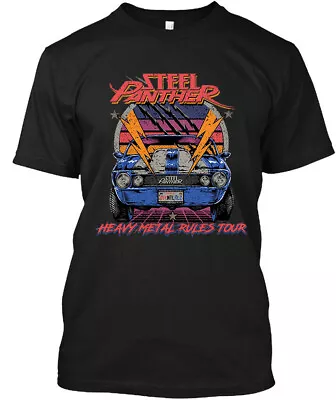 NWT Steel Panther Heavy Metal Rules American Rock Band Music Tour T-Shirt S-4XL • $18.99