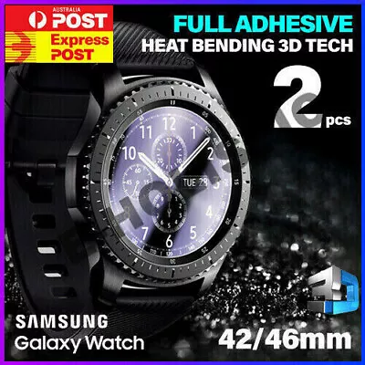 For Samsung Galaxy Watch 42mm 46mm S2 S3 Tempered Glass Screen Protector 2020 • $10.95