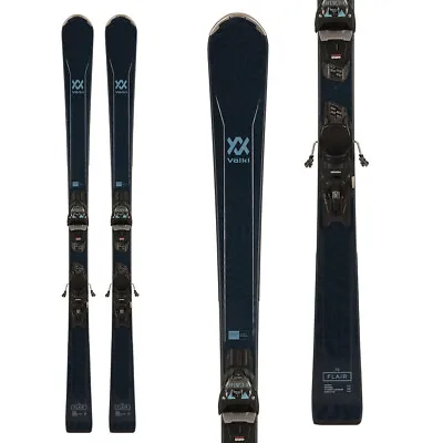 Volkl Women's Flair 76 Skis W/vMotion 10 GW Lady Black/Blue Bindings 2024 • $479.96