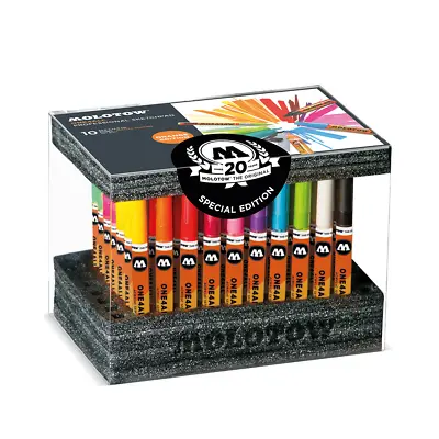 Molotow ONE4ALL 127HS Marker Set - Full 70 X Paint Pens & Stand - Refillable • $271.52