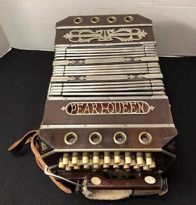 Pearl Queen Concertina/ Button Accordion Nice Find Please Read All. • $900