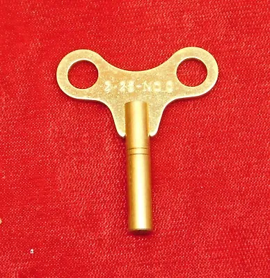 Clock Winding Key Brass NEW 2.75 Mm Size Number 2 Fits Antique Vintage Clocks • $4.14