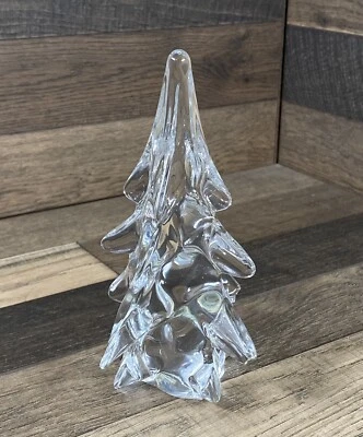 $12 • Buy Sigma Tastesetter 6.5  Lead Crystal Art Glass Christmas Tree Made In Japan AS IS