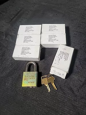 Lot Of 6 American Lock Padlock US Military Grade Hardened Series 5200 5200GL NOS • $89.99