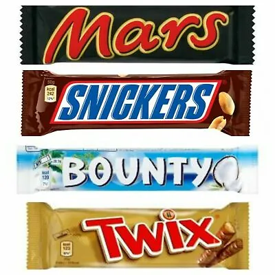£13.99 • Buy Mars Snickers Bounty Boxes 24 Bars  Twix Boxes 25 Bars Chocolate