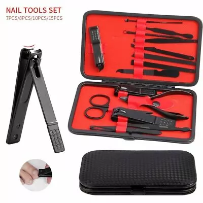 Mens Women Manicure Pedicure Set Finger Toe Nail Clippers Scissors Grooming Kit • $7.99