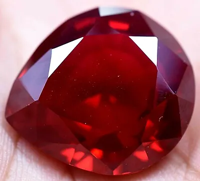 40.65 Ct Natural Mogok Huge Blood Red Ruby GGL Certified Treated Gemstone • $37.09