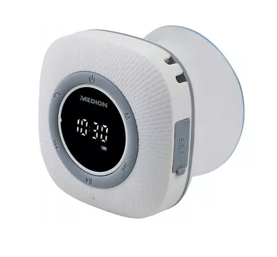 Small Portable Speaker Medion Waterproof Bathroom Wireless FM Radio Music Tool • $76.99