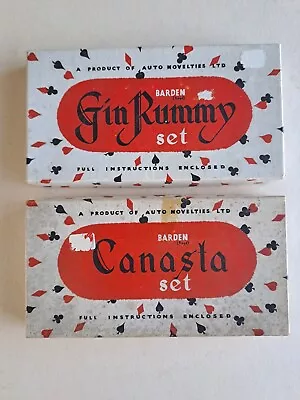 Vintage Gin Rummy & Canasta Set By Auto Novelties Ltd • £10