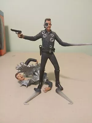 McFarlane Movie Maniacs T2 Judgment Day Terminator 2 T-1000 Action Figure • $5