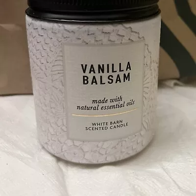 Bath And Body Works BBW Vanilla Balsam 1 Wick Scented Oil Essential Candle 7oz • $15.95