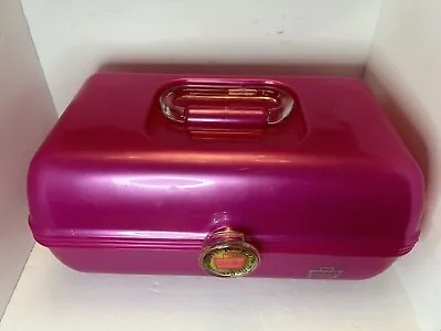 $15 • Buy CABOODLES On-The-Go Girl Vintage Large Makeup Case Organizer Pink