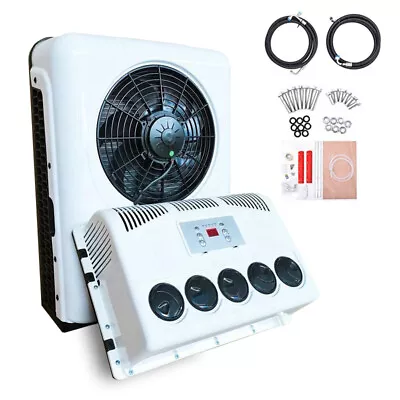 $699.99 • Buy 12V Vehicle A/C Kit Split Air Conditioner Fit Cab Truck Bus RV Caravan 11000 BTU