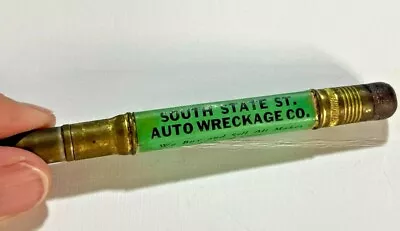 SOUTH STATE ST AUTO WRECKAGE CO 1920s Bullet Pencil Vtg • $8.75