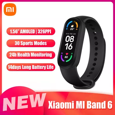 Band 6 Smartwatch 1.56’’ AMOLED BT5.0 Fitness  30 Sports P4V8 • $97.64