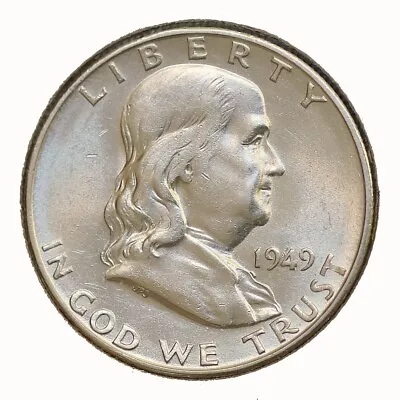 1949 S Franklin Half Dollar - Gem BU / MS / UNC • $80