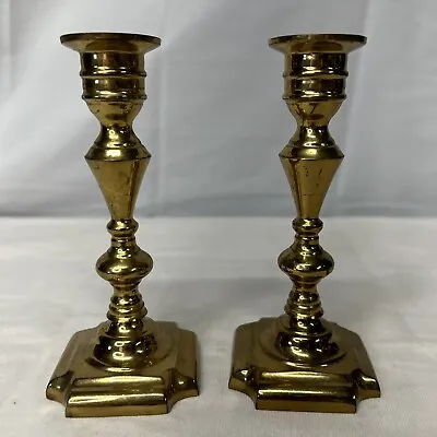VALSAN Brass Candle Stick Holders Made In Portugal Vintage 1970's Heavy (2) • $20.83