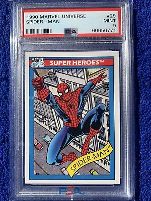 1990 Marvel Universe #29 Spider-Man PSA 9 • $49.99