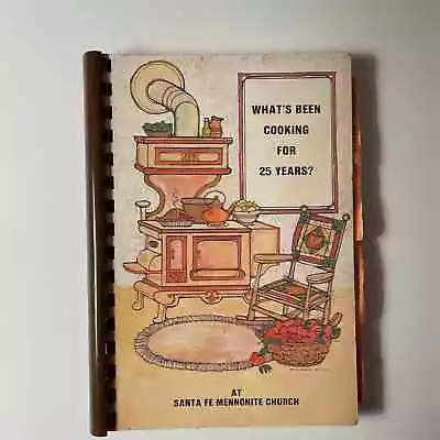 What's Been Cooking For 25 Years? At Santa Fe Mennonite Church Cookbook Peru IN • $15