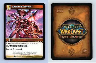 Against The Legion #294/319 March Of The Legion Common Warcraft 2007 TCG Card • $2.09